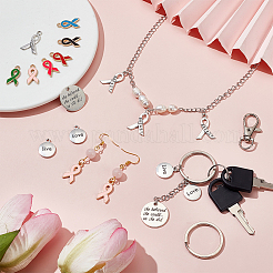 DIY Awareness Ribbon Theme Keychin Making Kit&nbsp;DIY-PH0020-71