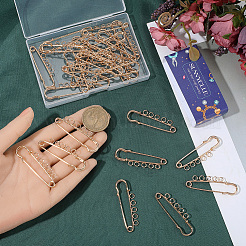 30Pcs Iron Brooch Findings&nbsp;FIND-SC0020-15KCG
