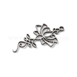 201 Stainless Steel Pendants&nbsp;STAS-K298-02P-1