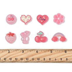 120Pcs 8 Style Plastic Enamel Cabochons&nbsp;KY-FS0001-38