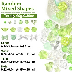 60G Opaque & Transparent Acrylic Beads&nbsp;MACR-YW0003-82C