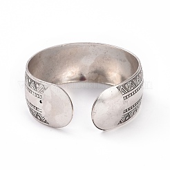 Bohemia Tibetan Style Alloy Thick Open Cuff Bangle for Women&nbsp;LS-BJEW-E002-01AS-06