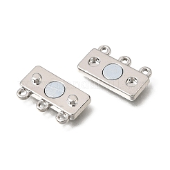 2-Strands Brass Magnetic Clasps&nbsp;KK-CBA9C94-01B-P