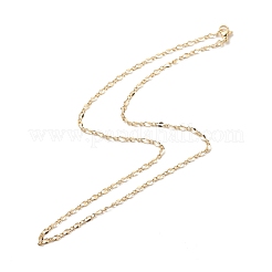Brass Figaro Chains Necklace for Women&nbsp;NJEW-P265-20G