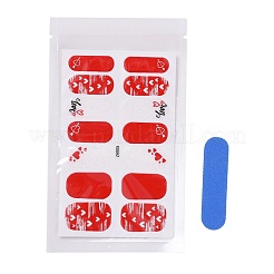 Fruit Floral Leopard Print Full Wrap Nail Polish Stickers&nbsp;MRMJ-T078-ZA-M1