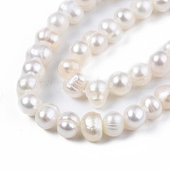 Natural Cultured Freshwater Pearl Beads Strands&nbsp;LS-PEAR-N013-04A