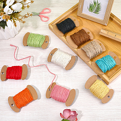 10Pcs 10 Colors Burlap Ribbon&nbsp;OCOR-CY0003-05