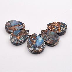 Assembled Bronzite and Imperial Jasper Beads Strands&nbsp;G-P297-P01