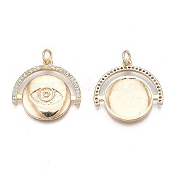 Brass Micro Pave Clear Cubic Zirconia Rhinestone Settings&nbsp;KK-N232-237