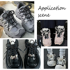 4Pcs Bowknot ABS Plastic Pearl Beads Shoes Charms&nbsp;PALLOY-HY00043