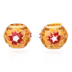 Alloy Enamel European Beads&nbsp;KK-N238-068B