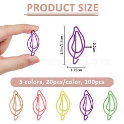 100Pcs 5 Colors Iron Paper Clip&nbsp;FIND-FH0016-77