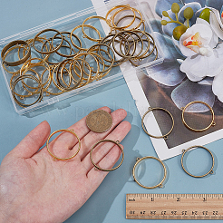 40Pcs Alloy Flat Round Open Back Bezel Connector Charms&nbsp;FIND-AR0006-68