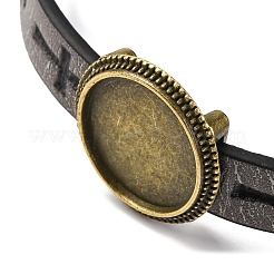 Hollow Cross PU Leather Bracelet Making&nbsp;MAK-I020-01C