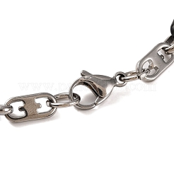 201 Stainless Steel Mariner Link Chain Bracelets&nbsp;BJEW-B078-65EBP
