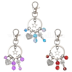 Alloy & Glass Keychains&nbsp;KEYC-YW00303-01