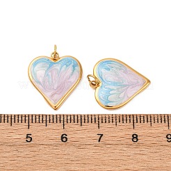 304 Stainless Steel Enamel Pendants&nbsp;STAS-U061-41G-03