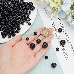 300Pcs 5 Style Resin Imitation Pearl Buttons&nbsp;RESI-PH0002-13