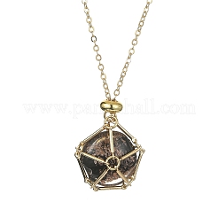 Stainless Steel Macrame Pouch Empty Stone Holder for Pendant Necklaces Making&nbsp;NJEW-TA00121-01