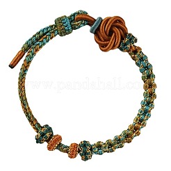 Hand-knitted Polyester and Wax Cope Braided Bracelets for Men Women&nbsp;FS-WG9D472-01