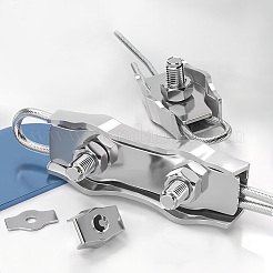 28Pcs 2 Style 304 Stainless Steel Wire Single Bolt & Double 2-post Cable Clamp&nbsp;FIND-GA0003-12
