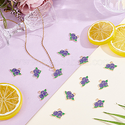 60Pcs Alloy Enamel Pendants&nbsp;ENAM-HY0001-64