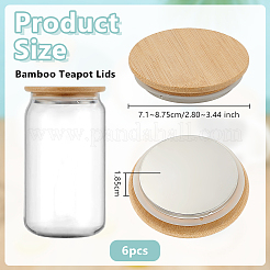 Bamboo Teapot Lids&nbsp;AJEW-WH0752-064