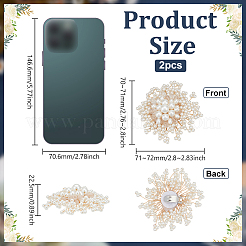 2Pcs ABS Plastic Shoe Decorations&nbsp;FIND-FG0005-04