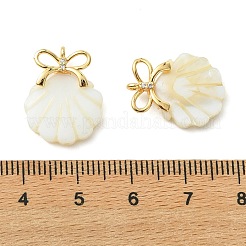 Natural Freshwater Shell Carved Pendants&nbsp;PALLOY-JF05400