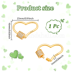 1Pc 925 Sterling Silver Screw Carabiner Lock Charms&nbsp;STER-NB0001-20A-G