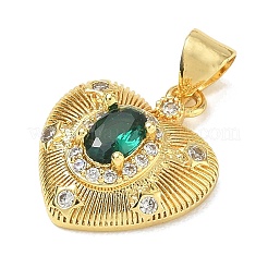 Brass Pave Cubic Zirconia Pendants&nbsp;CU-CBA83A6-07B-G01