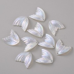Fishtail Shape Transparent Acrylic Pendants&nbsp;TACR-TAC0007-01A
