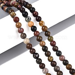 Natural River Stone Beads Strands&nbsp;G-R412-24-4mm