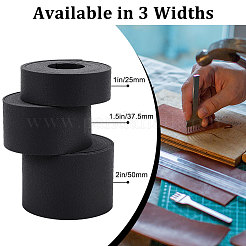 2M Flat Double Face Lychee Pattern Imitation Leather Band&nbsp;LC-WH0010-01B-01