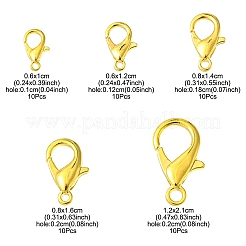 50Pcs 5 Styles Zinc Alloy Lobster Claw Clasps&nbsp;FIND-YW0003-96G