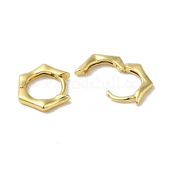 Brass Huggie Hoop Earrings for Women&nbsp;EJEW-C097-08G-02