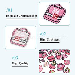 20Pcs Polyester Embroider Self-adhesion Thread Iron on/Sew On Patches&nbsp;PATC-TAC0004-09