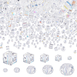 800Pcs 10 Styles AB Color Plated Electroplated Glass Beads Strands&nbsp;GLAA-GA0001-85