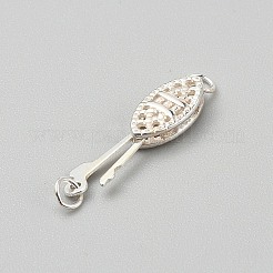 Sterling Silver Box Clasps&nbsp;FIND-WH0139-648S