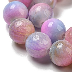 Dyed Natural White Jade Beads Strands&nbsp;G-F764-03E