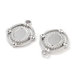 Non-Tarnish 304 Stainless Steel Pendant Cabochon Settings&nbsp;STAS-P364-07P