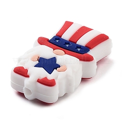 Independence Day Theme Silicone Beads&nbsp;LS-SIL-M005-01E