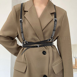 Adjustable Retro Imitation Leather Y-Shaped Heavy Duty Suspenders&nbsp;AJEW-WH0314-94