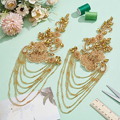 2Pcs 2 Styles Flower Computerized Embroidery Ornament Accessories&nbsp;DIY-ME0001-83