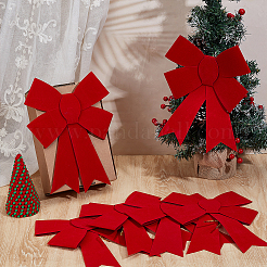 6Pcs Christmas PVC Big Bowknot Decorations&nbsp;AJEW-PH0007-38