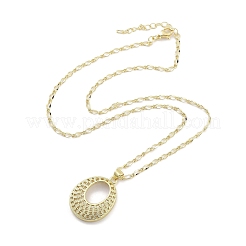 Brass Pendant Necklaces&nbsp;LS-NJEW-B101-04G-01