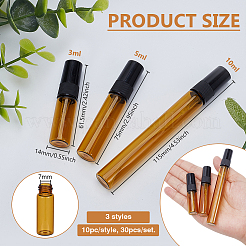 30Pcs 3 Styles Glass Sample Perfume Spray Bottles&nbsp;MRMJ-BC0003-52