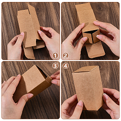 Folding Kraft Paper Mailer Boxes&nbsp;CON-WH0100-63A