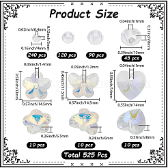 Glass Beads & Pendants Findings Kits&nbsp;GLAA-SC0002-92