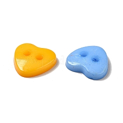 Acrylic Heart Buttons&nbsp;X-BUTT-E071-A-M